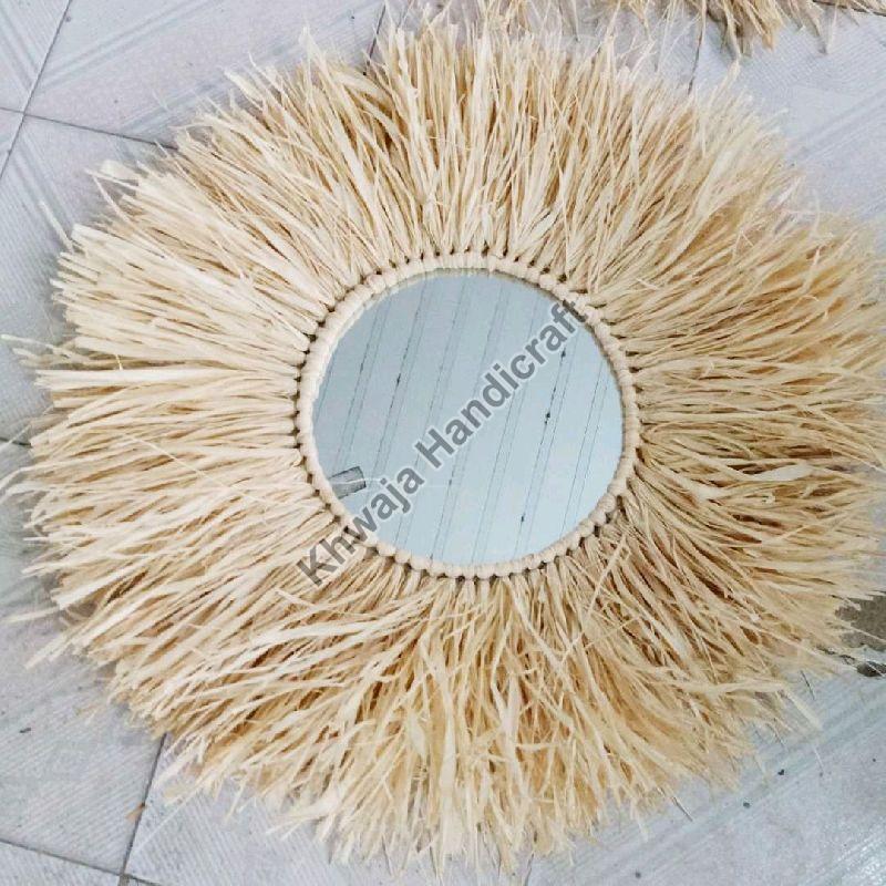 Plain Rattan Mirror, Packaging Type : Packet