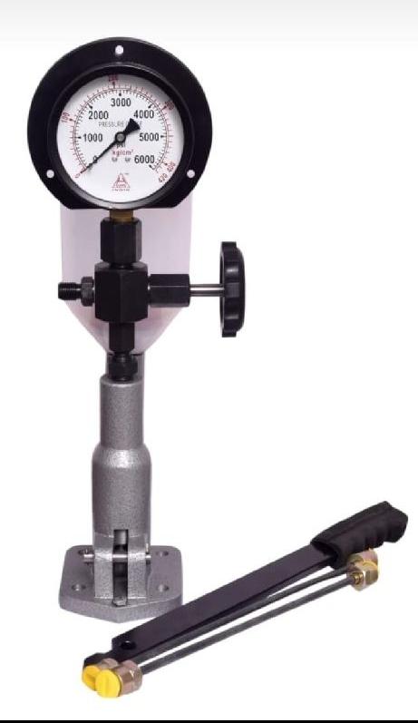 Diesel Injection Nozzles Tester With Heavy Duty, Glycerine Filled Pressure  Gauge