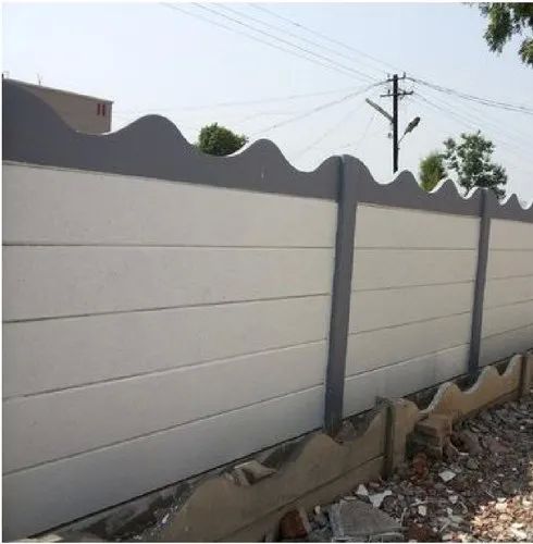 Precast Boundary Wall, for Construction, Pattern : Plain, Printed