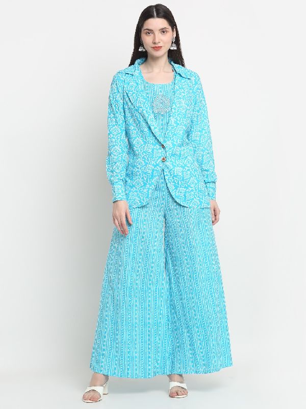 Light Blue Printed Co-ord Set