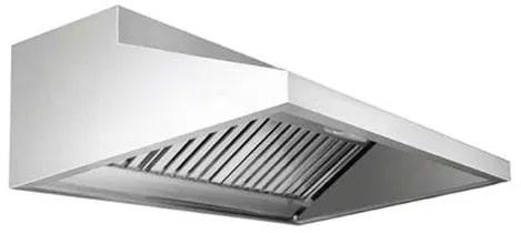 Rectangular Polished Stainless Steel Exhaust Hood, for Kitchen, Mounting Type : Ceiling Mounted