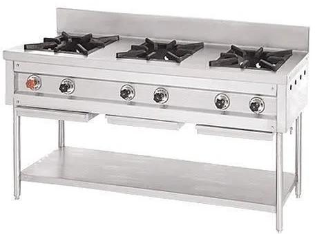 Three Burner Cooking Range, for Commercial