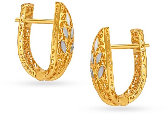 Gold Hoop Earrings, Gender : Female