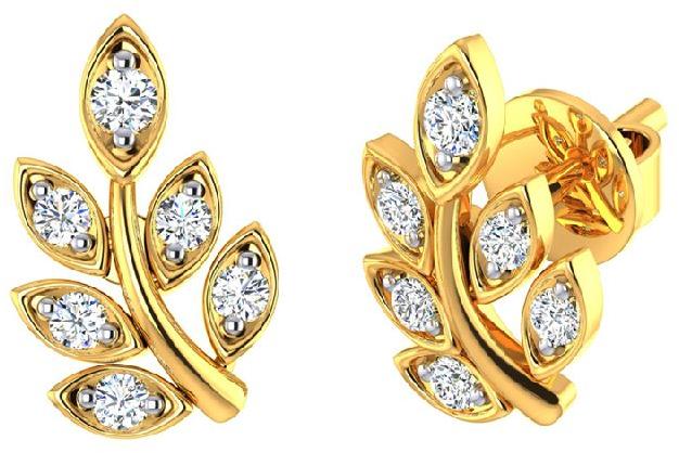 Gold stud earrings designs with clearance price