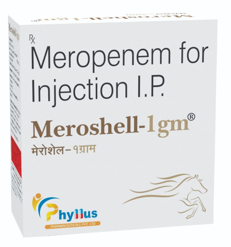 Meroshell-1 gm Injection, Form : Liquid