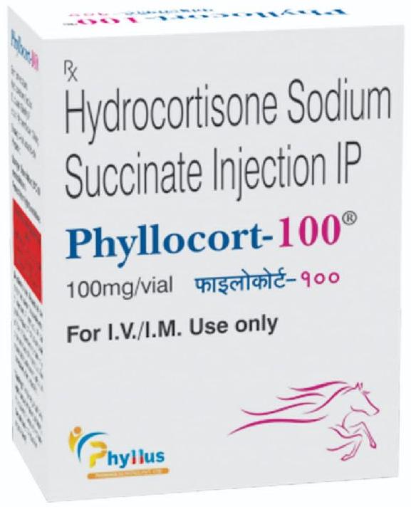 Phyllocort-100 Injection, Form : Liquid