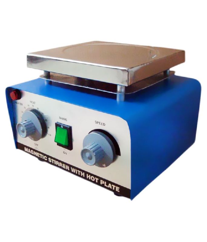 White blue MAGNETIC STIRRER (WITH HOT PLATE), Model Number : MHP-3