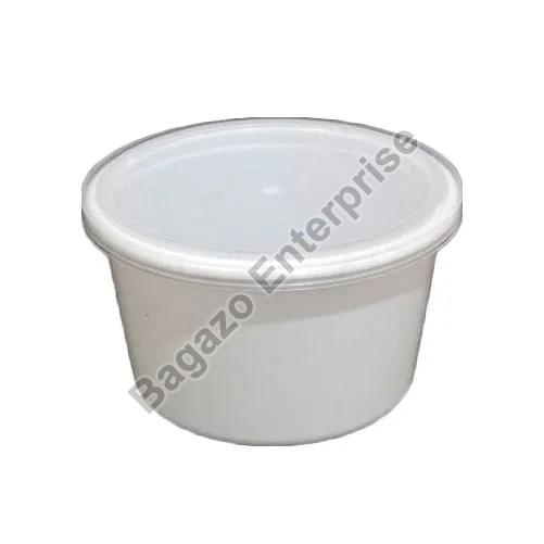 Horizontal 1000ml Flat White Plastic Container, Feature : Good Quality, Perfect Shape