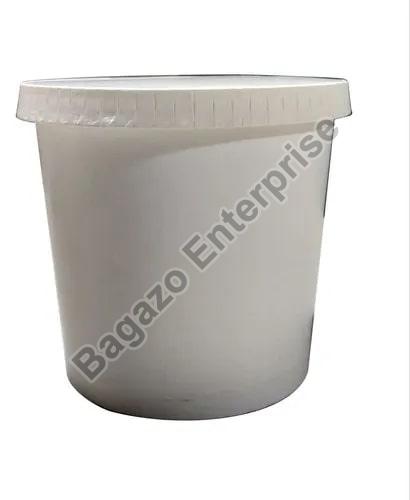 1250ml White Round Plastic Container