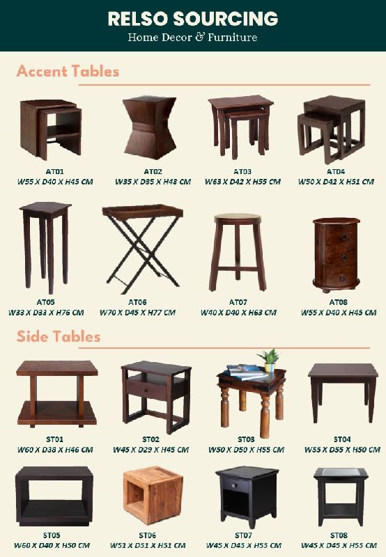 wooden furniture