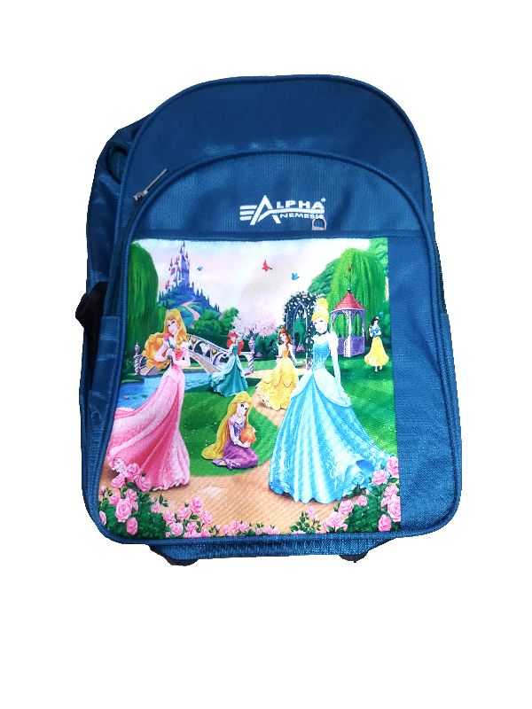 Polyester Alpha Nemesis Printed Kids School Bag br, for 10L, Feature : Water Proof, Dirt Resistant