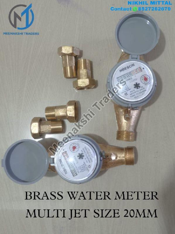 20mm Brass Multi Jet Water Meter, Application Industrial Meenakshi Traders, Delhi