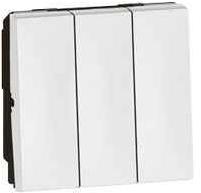 Legrand Arteor 20A 1 Way Square White Switch With Indicator