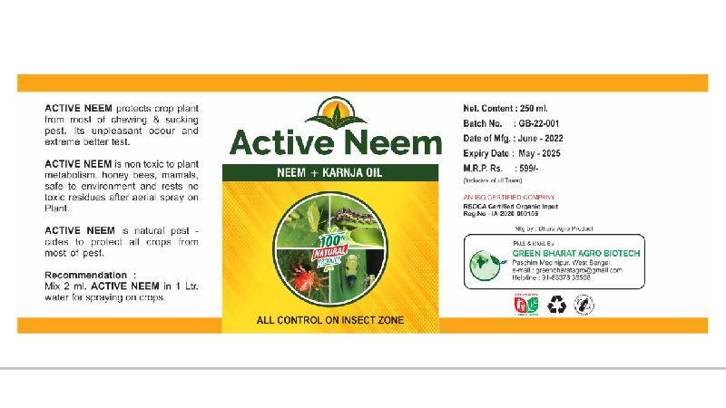 Organic Neem Oil, Shelf Life : 1Year