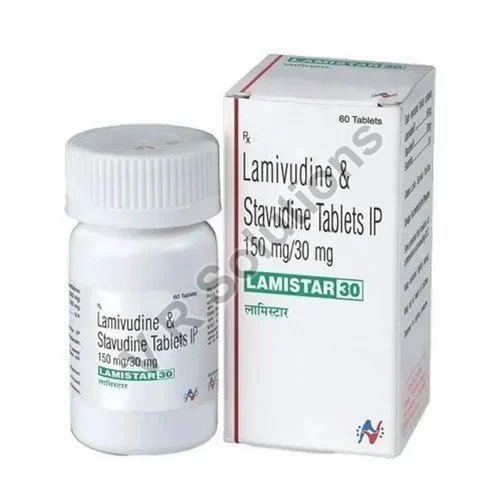 Stavudine 150 Mg and Lamivudine 30 Mg  Tablet