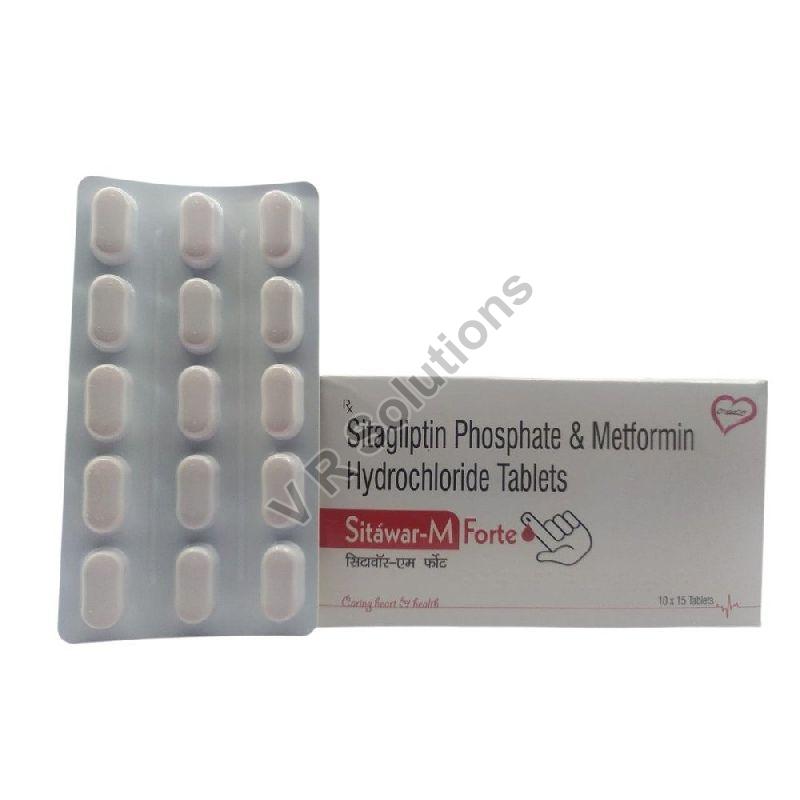 Sitagliptin with Metformin Tablet, Packaging Size : 10x15, Packaging Type : Blister