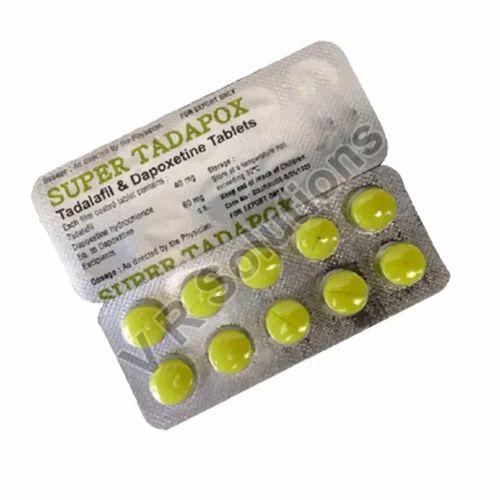 Round Super Tadapox Tablets, Packaging Type : Box