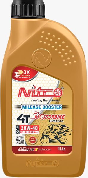 Nitco Mileage Booster Bike Oil (1ltr), Packaging Type : Plastic Box