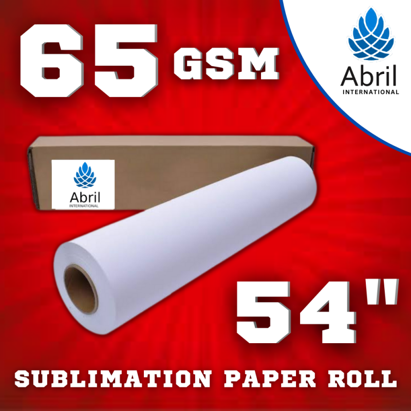 54" 65 GSM Sublimation Paper Roll, for Printing Use, Feature Light