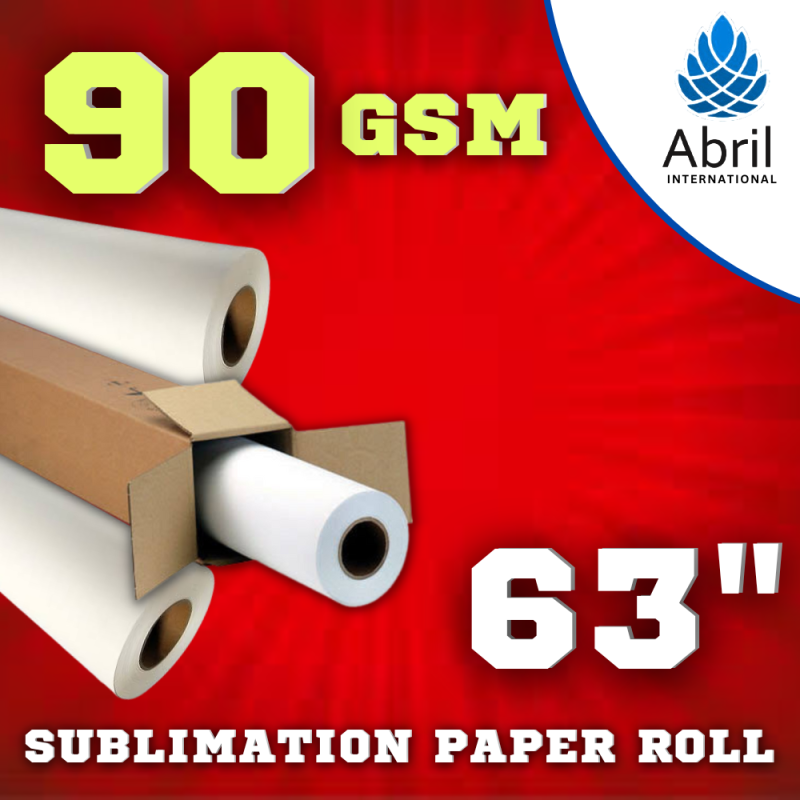 63" 90 GSM Sublimation Paper Roll, Feature Good Smoothness, Color