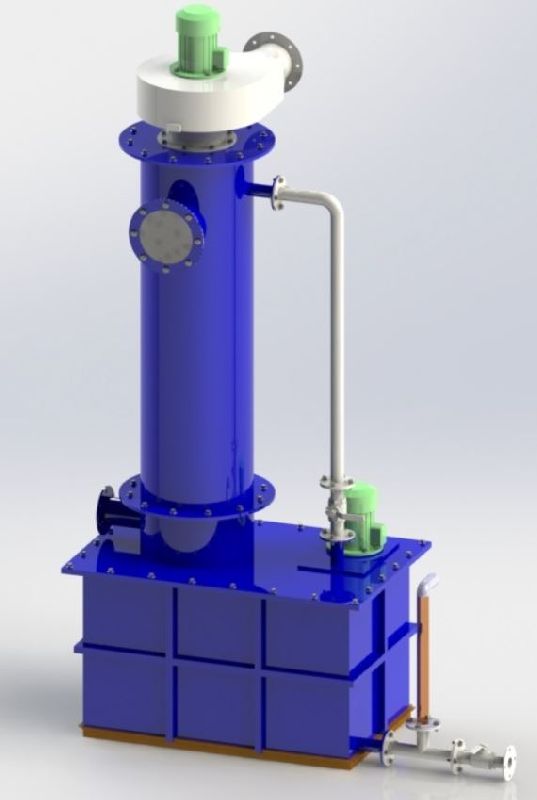 Blue PP FRP Fume Scrubber, for Industrial, Size : Standard