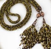BT599 Beaded Tassel, for Curtain, Duvet Covers, Furniture, Garment, Feature : Easily Washable