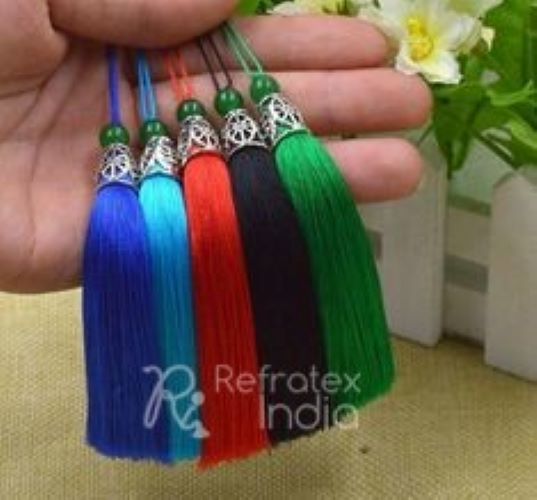 Plain Polyester K118 Key Tassel, Feature : Easily Washable, Light Weight