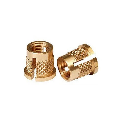 Polished Brass Reverse Head Knurled Insert, for Industrial, Feature : Corrosion Resistance, Rust Proof