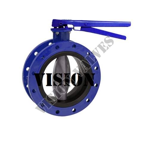 Vision Pn 10 Cast Iron Double Flanged Butterfly Valve, Port Size : 40 Mm to 900 Mm