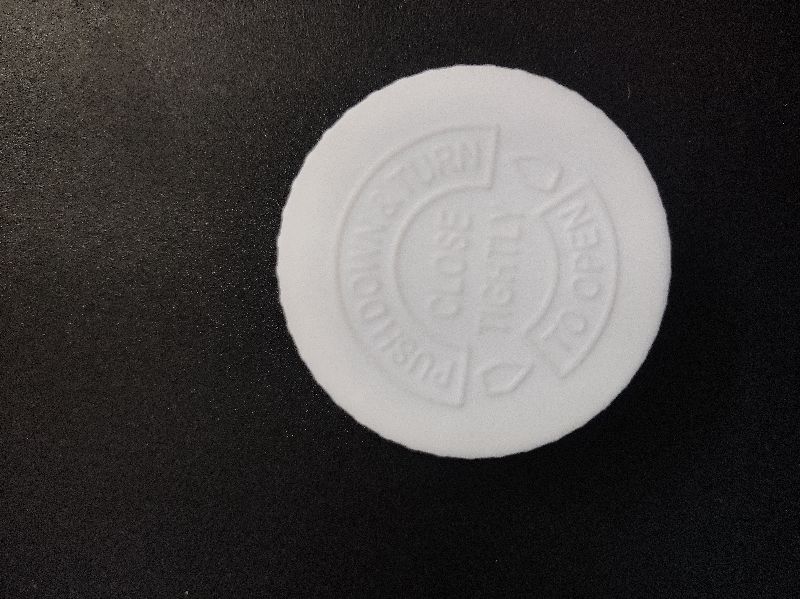 Round Hdpe Child Resistant Caps 38mm, For Bottle Sealing, Plastic Type : Pp