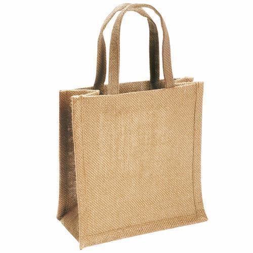 Brown Jute Bag, Pattern : Plain