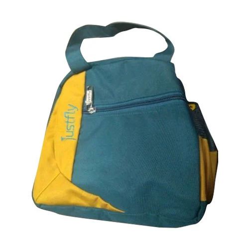 Polyester Lunch Bag, Color : Yellow Blue