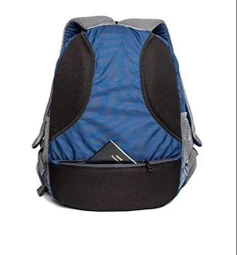 Nylon Blue Casual Backpack