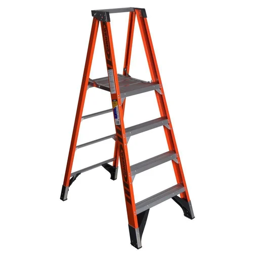 Fiberglass Platform Step Ladder, Approx Spread22" 40.5" inch Industrial Components