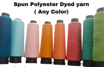 Dyed spun yarn, for Weaving, Lustre : Semi-Dull