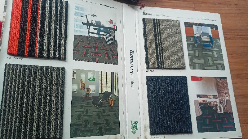 IMPORTED Nylon carpet tiles, for Flooring, Feature : Attractive Designs, Complete Finishing