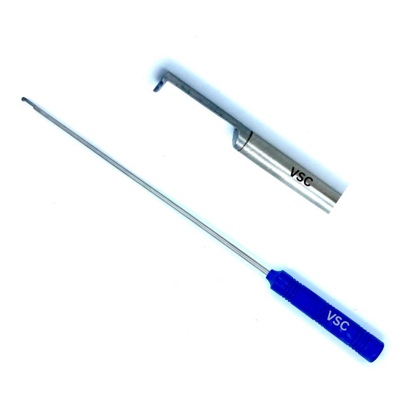 Stainless Steel Laparoscopic Knot Pusher, for Surgery, Color : Grey at ...