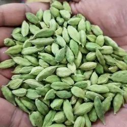 Raw Unpolished Natural 6mm Bold Green Cardamom, for Cosmetics, Food Medicine, Spices, Cooking, Packaging Size : 100gm