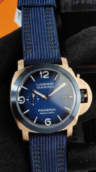 luminor panerai marina automatic fibratech blue watch