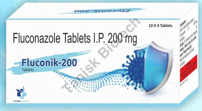 Fluconazole 200mg Tablet, for Hospital, Grade Standard : Medicine Grade