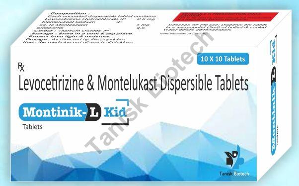 Montelukast Sodium 4mg, Levocetirizine 2.5mg Tablet for Hospital