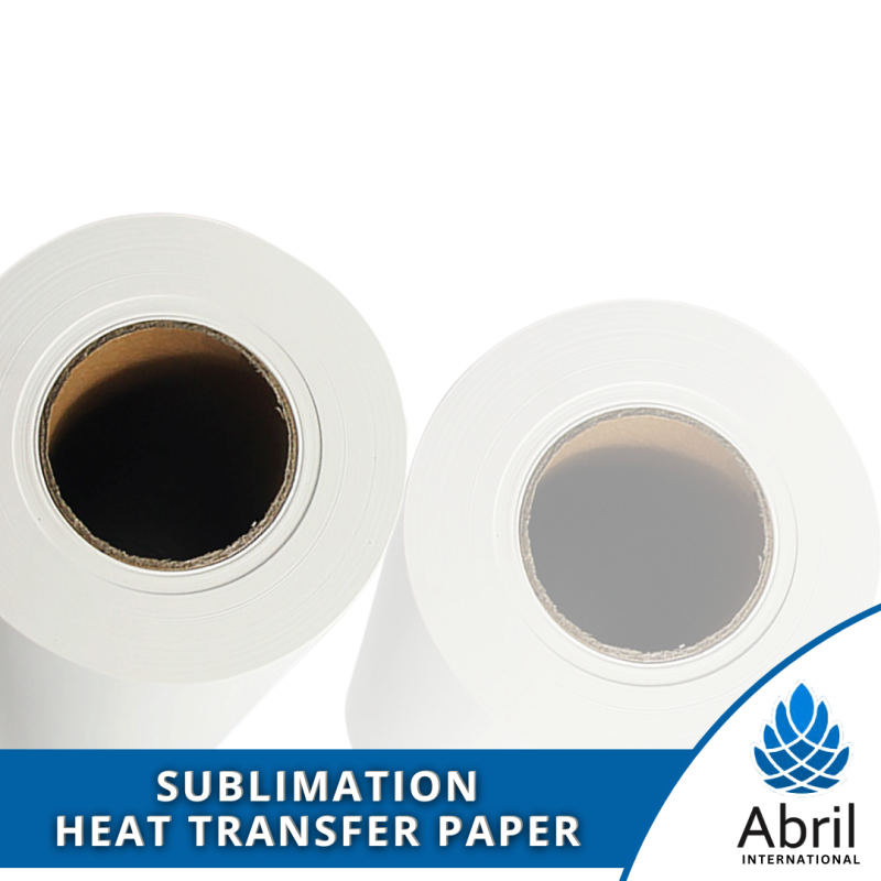 SUBLIMATION HEAT TRANSFER PAPER ROLL FOR DIGITAL PRINTING Abril