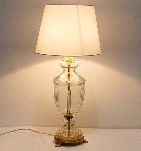 Printed 500gm LED Non Polished Glass Table Lamps, for Lighting, Decoration, Home Decorative, Fuel Used : Gas