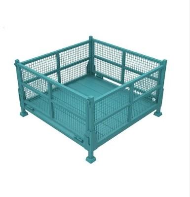 Square Mild Steel Collapsible Cage Pallet, for Storage, Industrial, Style : Solid Box
