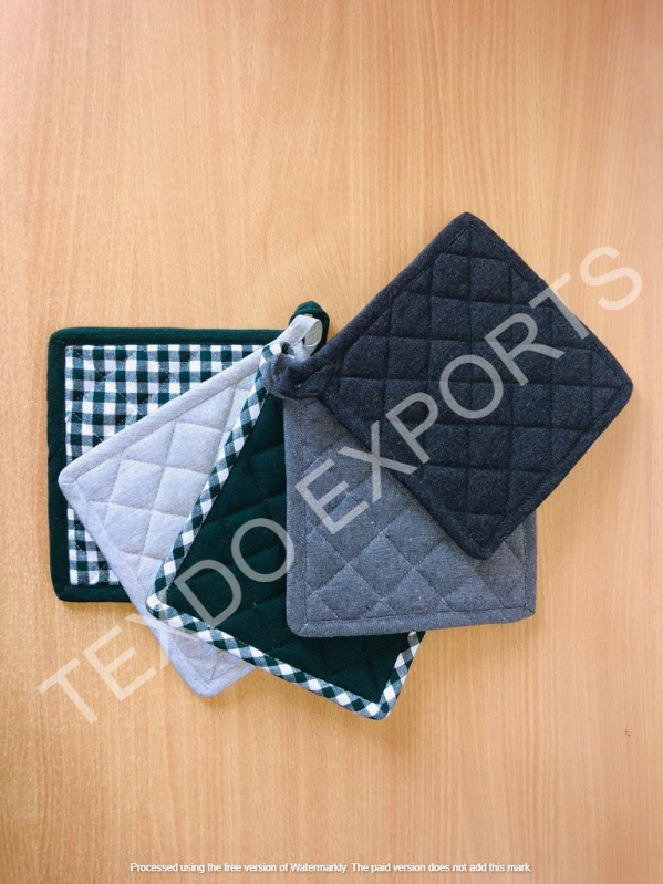 Texdo MULTI Square RECYCLED COTTON tea pot holder, Technics Machine