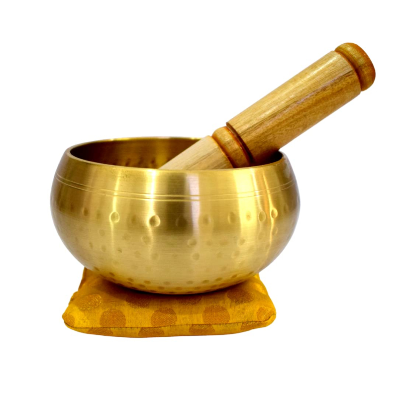 Round Coated Metal Singing Bowls, for Meditation Use, Pattern : Plain ...