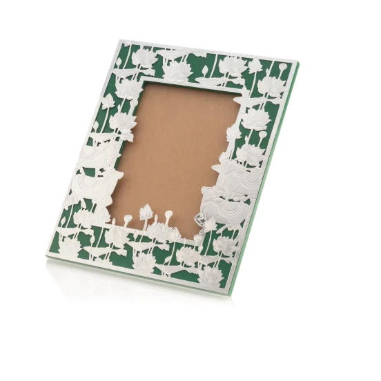 Brass Silver Plated Photo Frame, Size 9*11 Inch, Finish Type