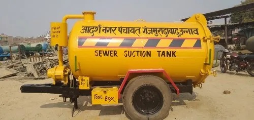 Yellow Mild Steel Sludge Suction Tank, Capacity : 5000litre
