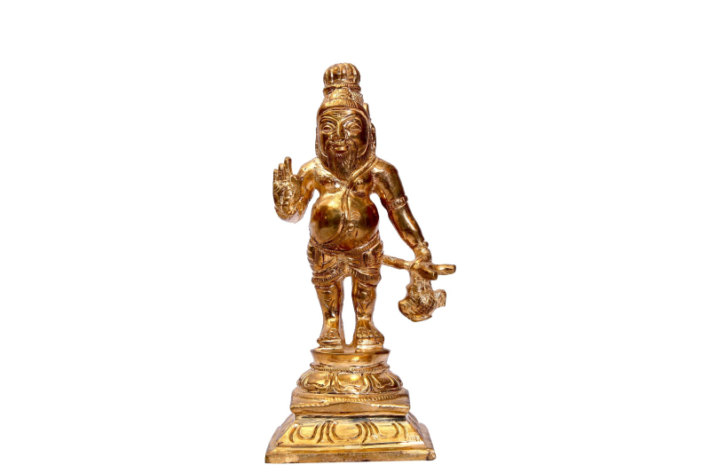 Polished Bronze Agathiyar Statue, for Home, Feature : Perfect Shape ...