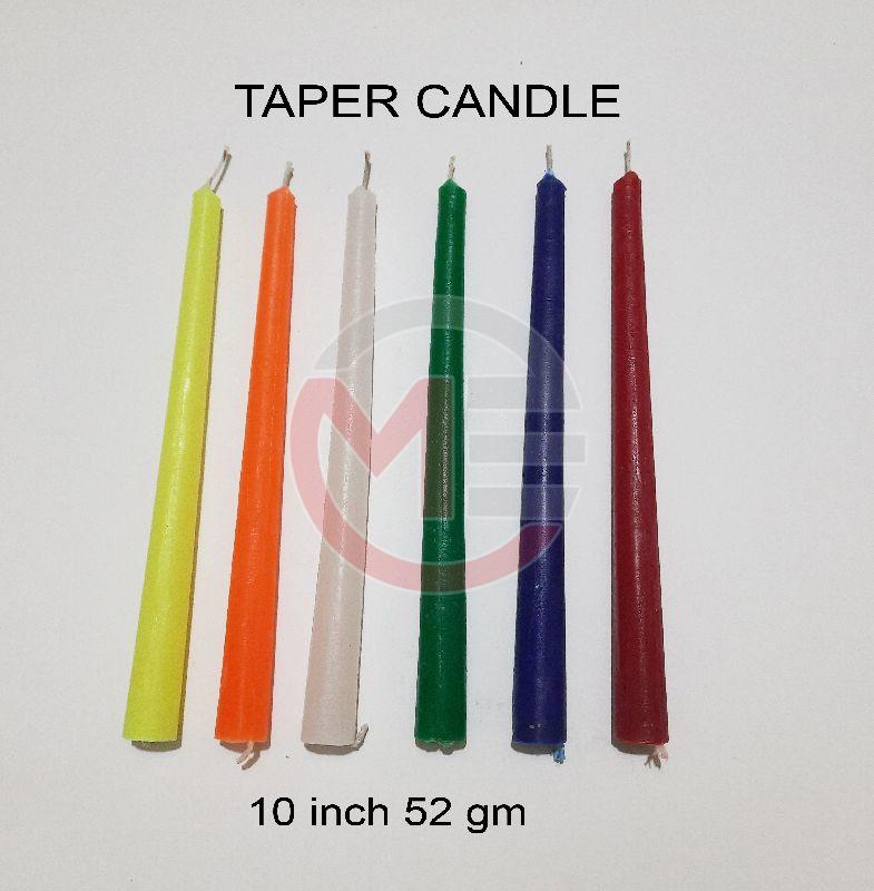 Plain Glossy Paraffin Wax Taper Candle, Packaging Type : Packet